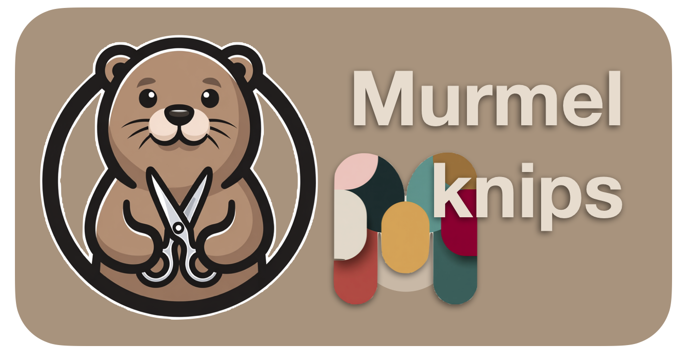 Murmelknips Logo — Otter mit Schere